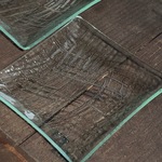 ほなみ　小皿　昭和レトロガラス　アンティーク　型ガラス　もったいないをカタチに　思い出と一緒に