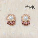 【再販】ビーズ刺繍 カボション　