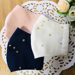 再販×××　人気柄です　3枚セット　星柄マスク　立体マスク　ダブルガーゼ　子供用サイズも対応　