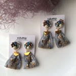 ♡再販♡ビーズ刺繍ピアス▷オトナロマンティック