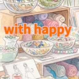 with happy