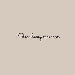 strawberry macaron✩⃛