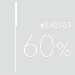 60% #898989