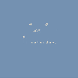 saturday.