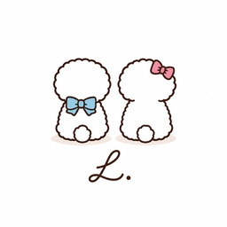 L.  ｜犬スタイ・ネームタグ