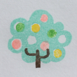 pastel tree
