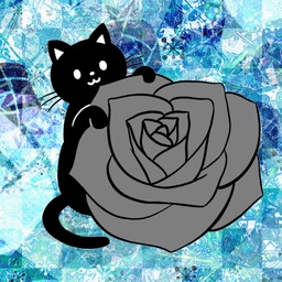 Black rose cat