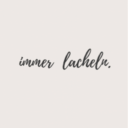 immer lacheln.