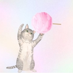 猫とわたあめ