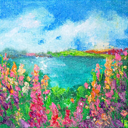 油絵 絵画 ミニアート ぺいんたーえむ