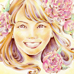 Colorful 似顔絵 あや