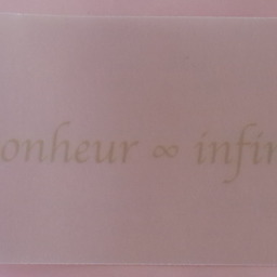 bonheur ∞ infini