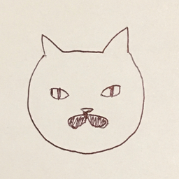 チョビヒゲのねこ