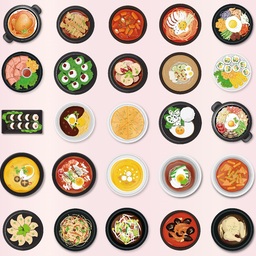 飯テロ！缶バッジ風マグネット