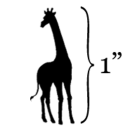 1" giraffe