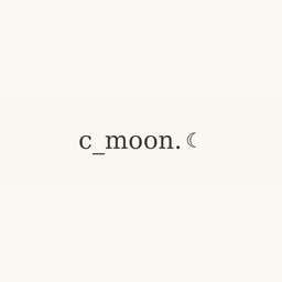 c_moon. ☾
