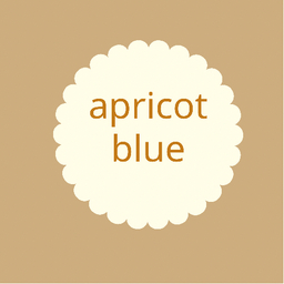 apricot  blue