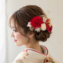 【お花の髪飾りMumflower】