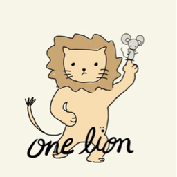 one lion