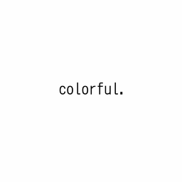 colorful.
