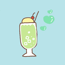 ソーダフロート🍒
