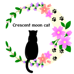 Crescent moon Cat